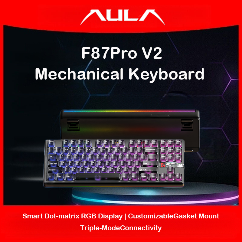 Gaming Keyboard Hot Swappable - AULA F87 Pro V2 คีย์บอร์ดแมคคานิคอล 87