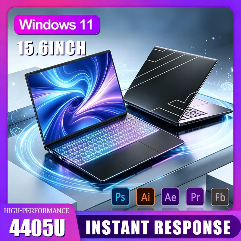 Gaming Keyboard 2026 - โน้ตบุ๊กเกมมิ่งและธุรกิจสีดำ ขนาด 15.6 นิ้ว ปี 2026