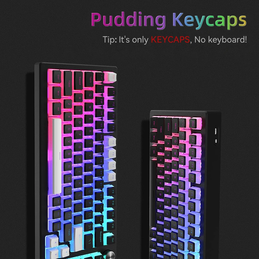 ใหม่พุดดิ้ง PBT Keycaps 129 คี - Keyboard Gaming Blue Switch บทวิจารณ์และราคา