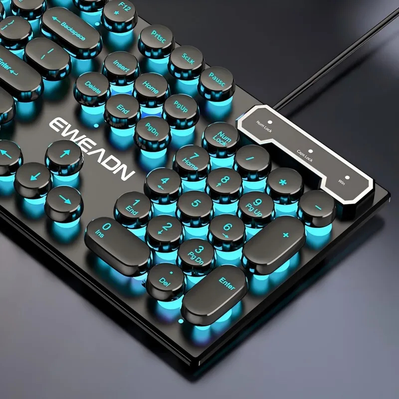 ชุดคีย์บอร์ดและเมาส์สไตล์เรโทร - Gaming Keyboard Nearby บทวิจารณ์และราคา
