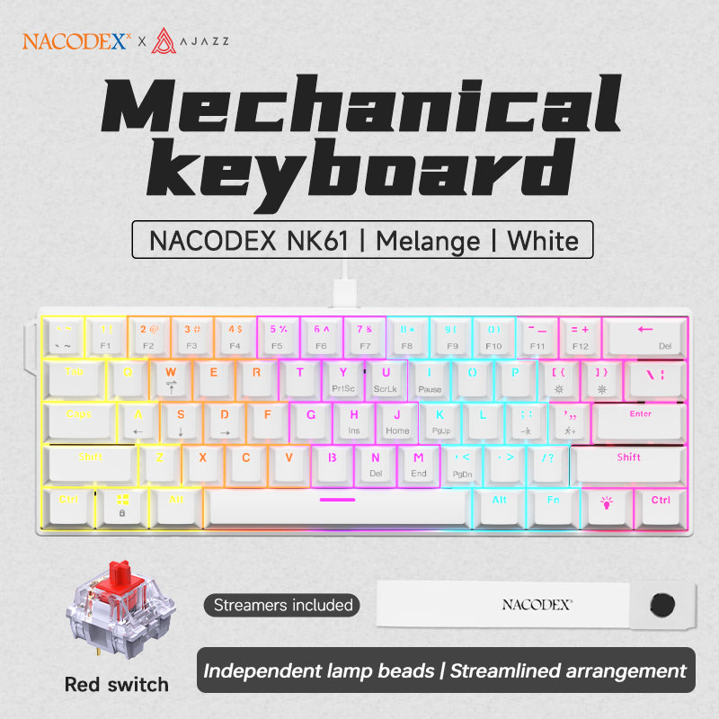 คีย์บอร์ดเกมมิ่งแบบมีสายรุ่น A - Gaming Keyboard Hot Swappable บทวิจารณ์และราคา
