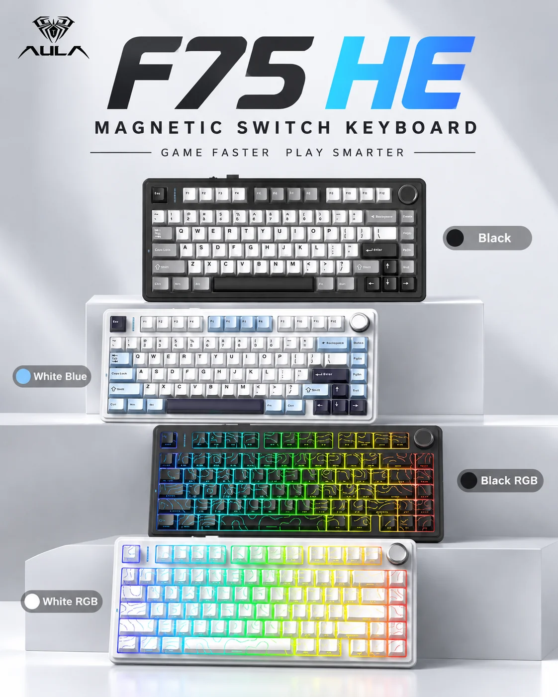 AULA F75 HE คีย์บอร์ดแม่เหล็ก  - Gaming Keyboard Nearby บทวิจารณ์และราคา