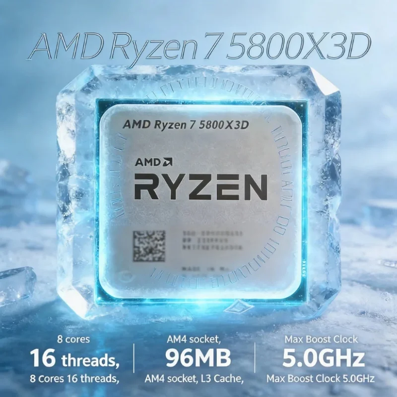 AMD Ryzen 7 5800X3D 7nm Zen3 C - Amd Cpu Ryzen 7 บทวิจารณ์และราคา